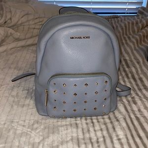 Michael Kors Erin studded backpack pale blue